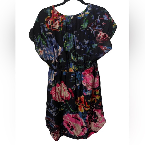 Anthropologie Astrid Needlepoint Printed Dress Endlessly Wrap Boho Size Medium - Picture 4 of 7